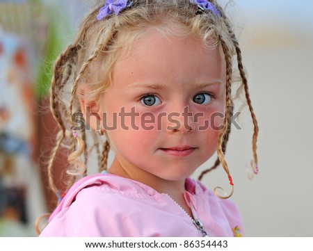 Beautiful blond child