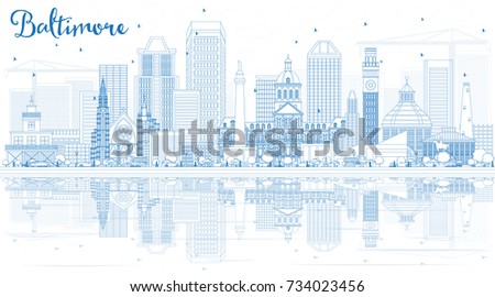 Baltimore Skyline Stock Images, Royalty-Free Images & Vectors ...