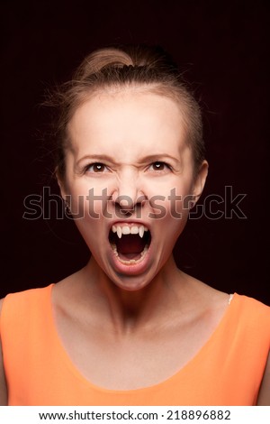 Person Screaming Terror Stock Illustration 56131159 - Shutterstock