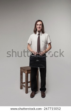 Blonde Man Sitting On Old Chair Stock Photo 27180520 - Shutterstock