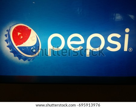 KUANTAN PAHANG MALYSIA,AUGUST 14TH 2017 :Pepsi logo. Pepsi is a carbonated soft drink that is produced and manufactured by PepsiCo.