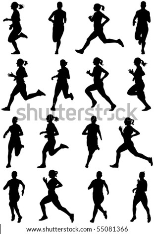 Running Silhouette Stock Photos, Images, & Pictures | Shutterstock