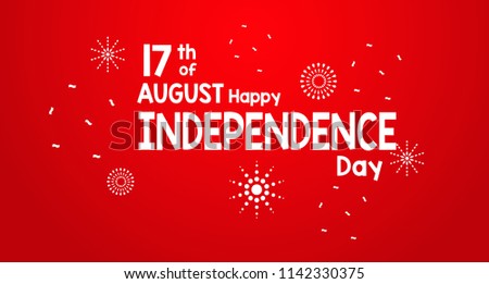 17 August 2018 special 73 Years Happy Independence Indonesia Flag Red and White