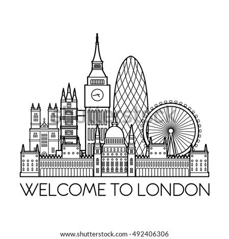 London Skyline - Free Colouring Pages