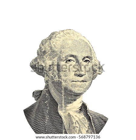 Gravure George Washington Front Old One Stock Photo 118617865 ...