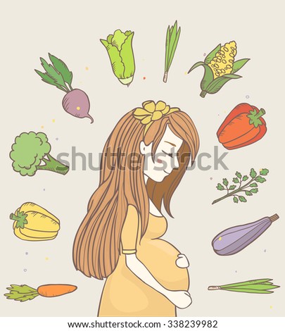 Diet Tips For Pregnant Lady Silhouette Template