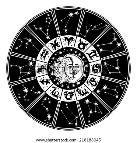 free vector zodiac circle Constellations Signs Zodiac Circle Inside Zodiac Horoscope