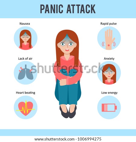 Panic Attacks Disease Medical Infographic Design Stock Vector (Royalty ...