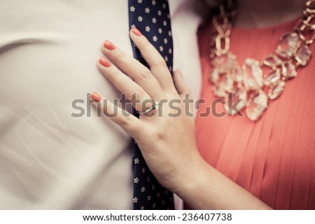 engaged couple