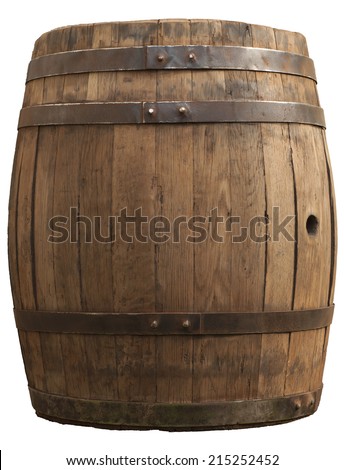 Old Fashioned Antique Wood Whisky Barrel Stock Photo 107339498 ...