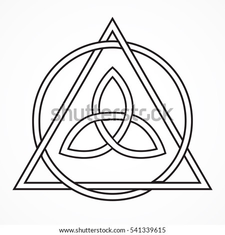 Triquetra, Psychotic Illusionists  Stock-vector-black-celtic-trinity-knot-in-circle-and-triangle-on-white-background-for-design-vector-illustration-541339615