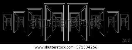 Open Door Black And White Open Door Black And White