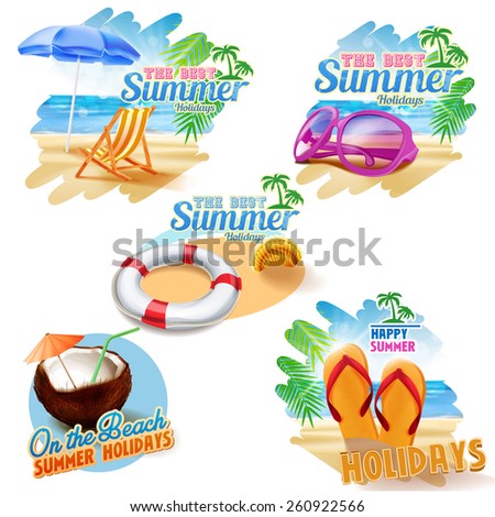 stickers on the beach