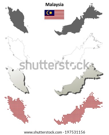 Malaysia Map Stock Photos, Images, & Pictures | Shutterstock