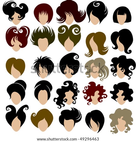 Hair Style Samples For Women Stock Images, Royalty-Free 