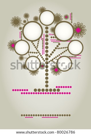 Family Tree Drawing Stock Images Royalty Free Images Vectors Shutterstock Vector Family Tree Design With Frames And Autumn Leafs Place For Text