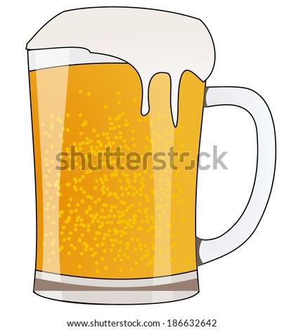 Vector Cartoon Illustration Big Beer Mug Stock Vector 57756037 ...