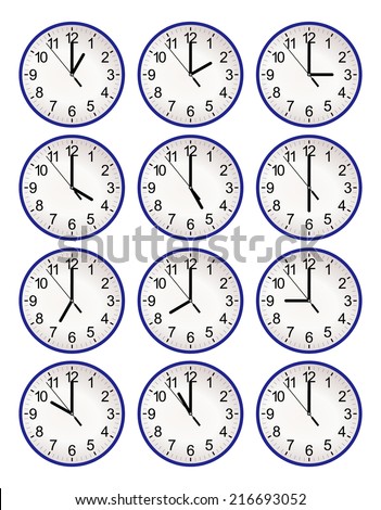 Clocks Seamless Pattern Black White Texture Stock Vector 278015492 ...