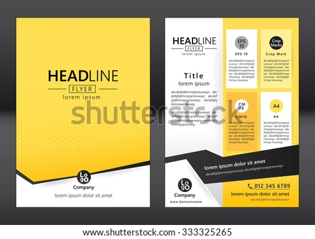 brochure template design geometric pattern squareのベクター画像素材