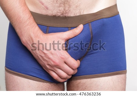 Man Holding Penis 120