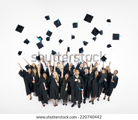 Graduation Caps In Air Stock Photos, Images, & Pictures | Shutterstock