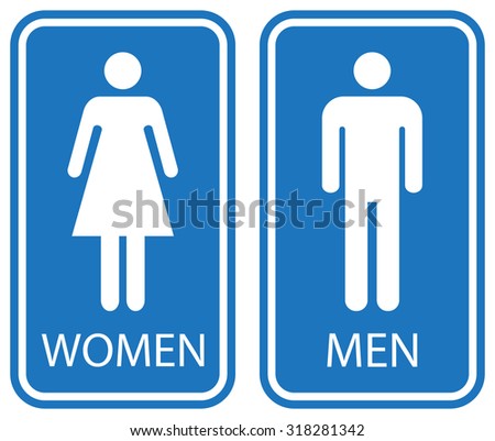 Restroom Signs Illustration Stock Vector 67963087 - Shutterstock