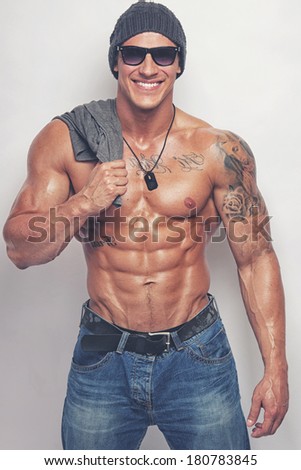 Naked man t shirt