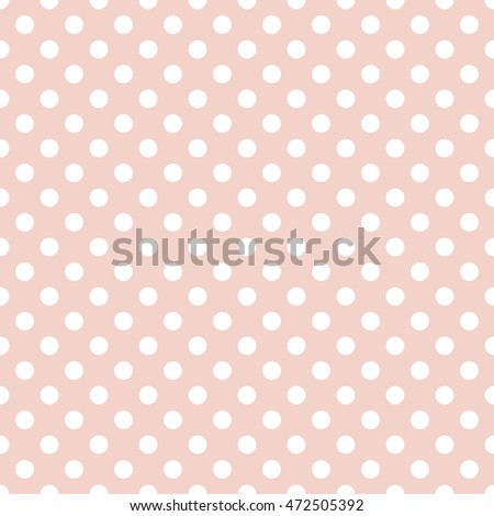 Seamless Pattern Polka Dot Vector Illustration Stock Vector 472505392