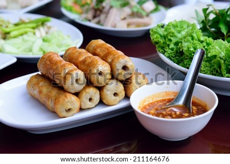 Vietnamese culture food but in Thai food restaurant be different original for Thai people