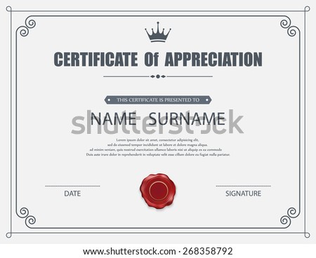 Certificate Template Stock Images, Royalty-Free Images & Vectors