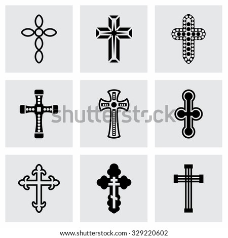 Set Crosses Vector Eps 10 Stock Vector 132019568 - Shutterstock