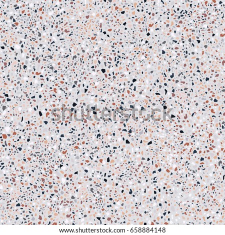 Terrazzo Floor Marble Surface Seamless Pattern Vector Illustration Terrazzo Floor Marble Surface Seamless Pattern Vector Illustration