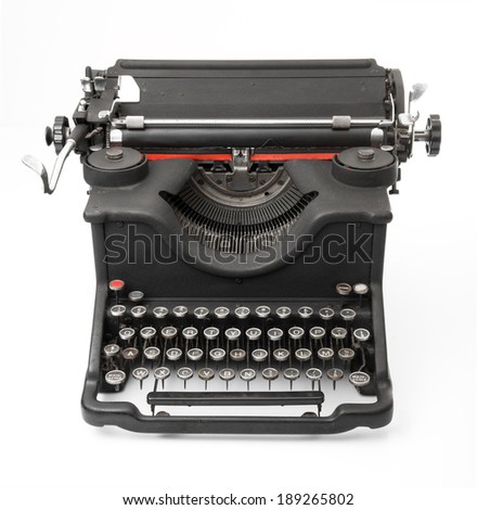 Hand Drawn Vintage Typewriter Sketch Publishing Stock Vector 451686751 