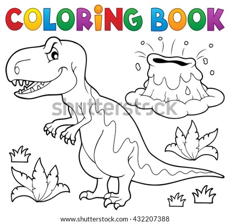 Coloring Book Dinosaur Topic 1