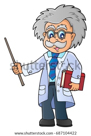 Cartoon Scientist Vector Illustration Stock Vector 23659144 - Shutterstock