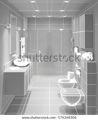 Imitation marble shower walls