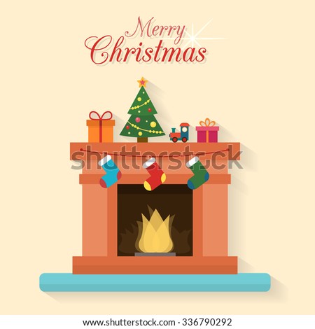 Christmas Fireplace Stock Photos, Images, & Pictures | Shutterstock