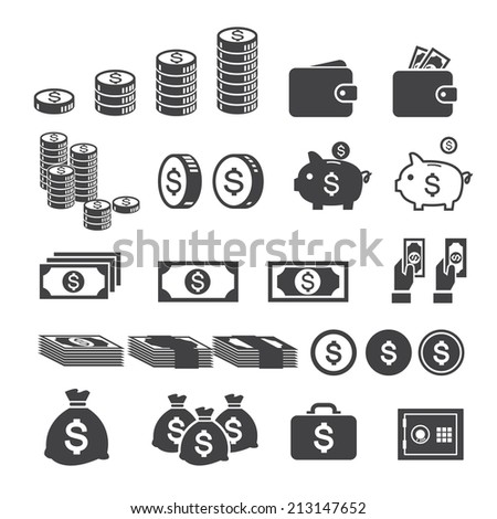 Money Icon Stock Vector 214170805 - Shutterstock