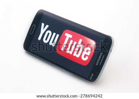 KUALA LUMPUR, MALAYSIA - 14th May 2015. Created in February 2005, YouTube is a video-sharing website based in San Bruno, California. In November 2006, it was bought by Google for US$1.65 billion