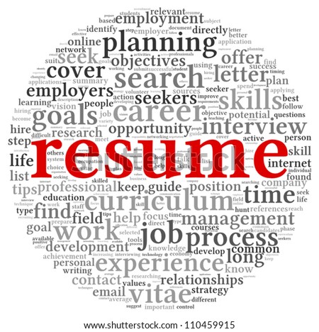 the word resumes