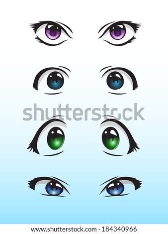 Anime Eyes Stock Photos, Images, & Pictures | Shutterstock