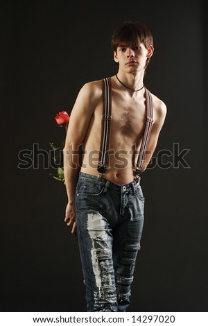 man-behind-nude-man-putting-face-in-pussy