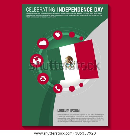 vector mexico independence day flyer template creative brochure title page national day leaflet design - Mexico Brochure Template vector mexico independence day flyer template creative brochure title page national day leaflet design - Mexico Brochure Template