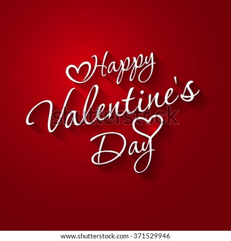 Happy Valentines Day Hand Drawing Vector Lettering design. Typographical Vector Background. Handmade calligraphy.