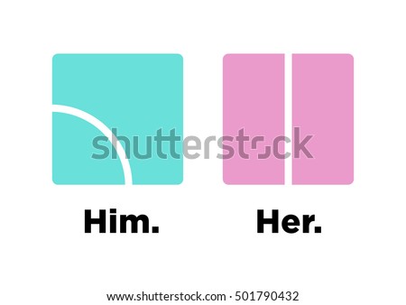  Minimalist  Funny Toilet  Signs Him Her Stock Vector 501790432 Shutterstock