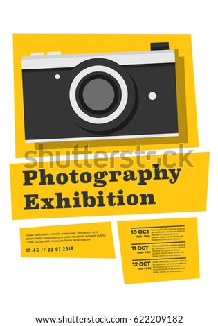 Photography Exhibition Event Poster With Date And Time Details Photography Exhibition Event Poster With Date And Time Details