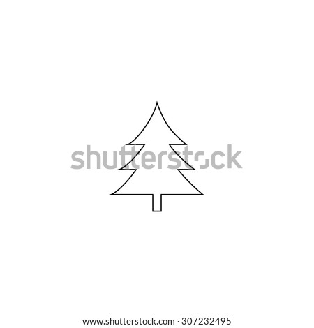 simple christmas tree outline