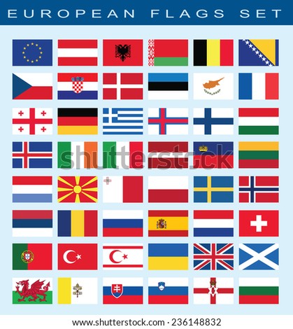 List All European Country Flags Stock Illustration 163301906 - Shutterstock