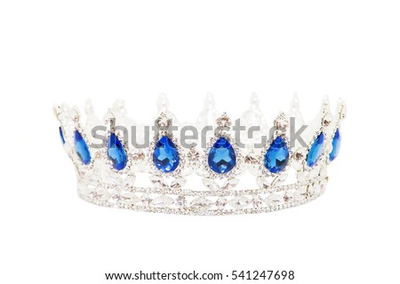 Crown Sapphire Isolated On White Background Stock Photo 541247698 ...