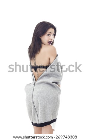 Seductive undressing